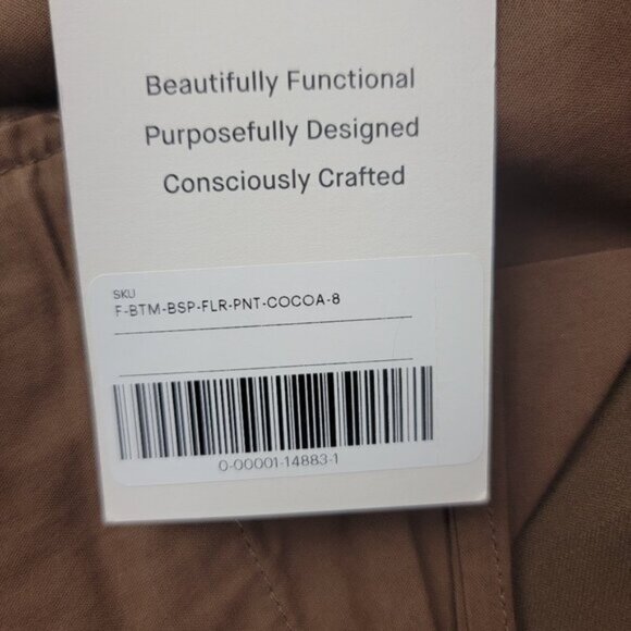 EVERLANE Womens Pants Sz 8 The Bi-Stretch Flare Pant Cocoa BROWN Career Hemmed - Picture 7 of 15